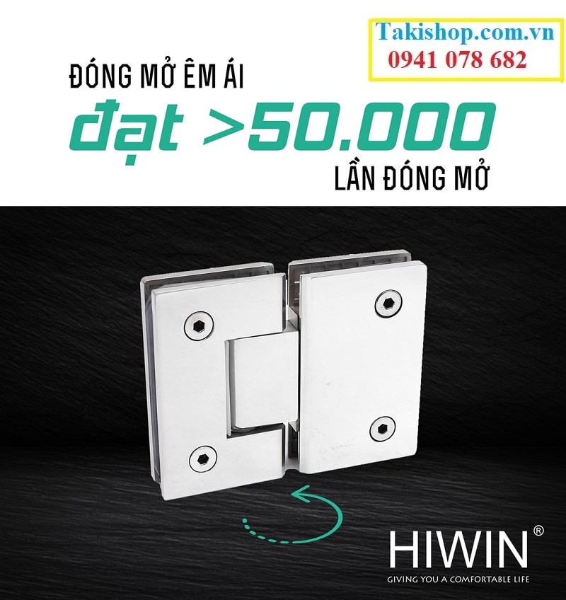 Bản lề 180 độ kính kính HG 007 của Hiwin