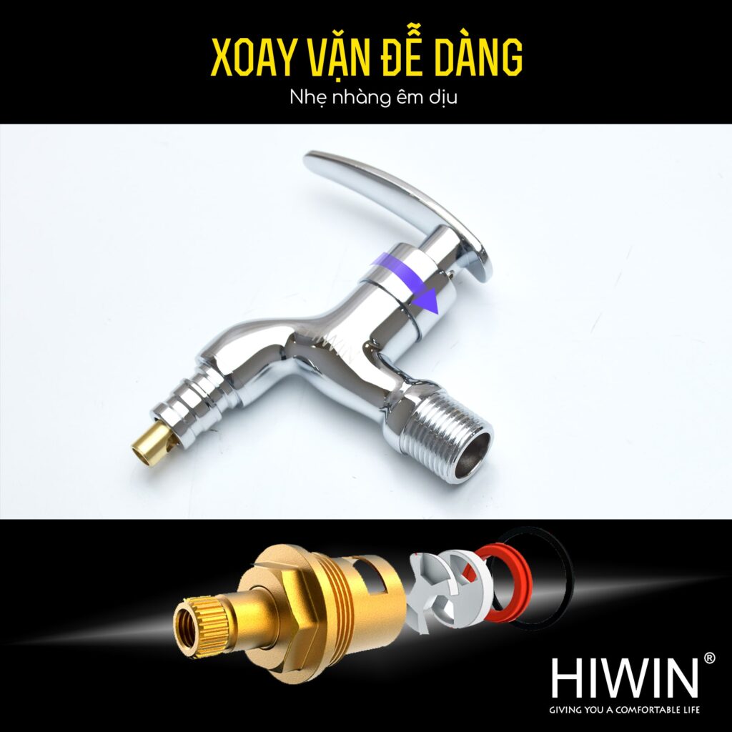Cấu tạo vòi nước KF 5020 tự ngắt cho máy giặt