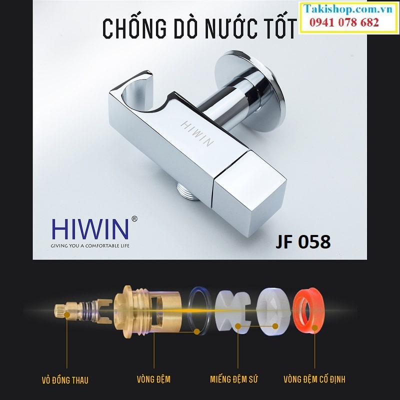 Cấu tạo và cách lắp van góc Hiwin JF 058