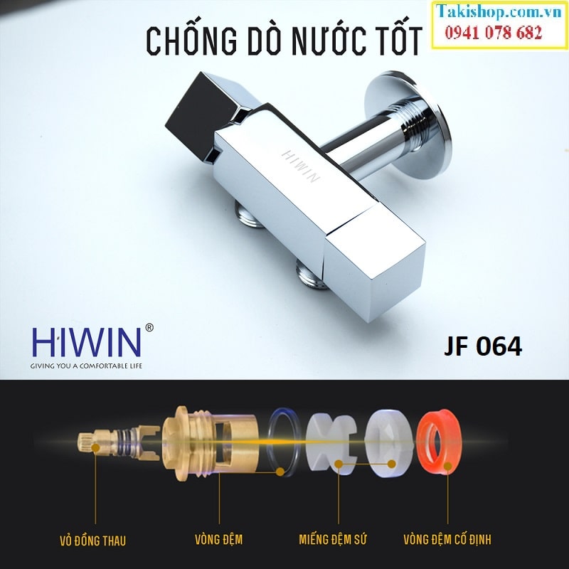 Cấu tạo van góc Hiwin JF 064