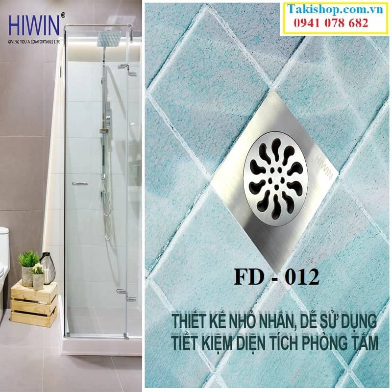 Cung cấp ga thoát sàn inox 304 cao cấp ngăn mùi Hiwin FD 012