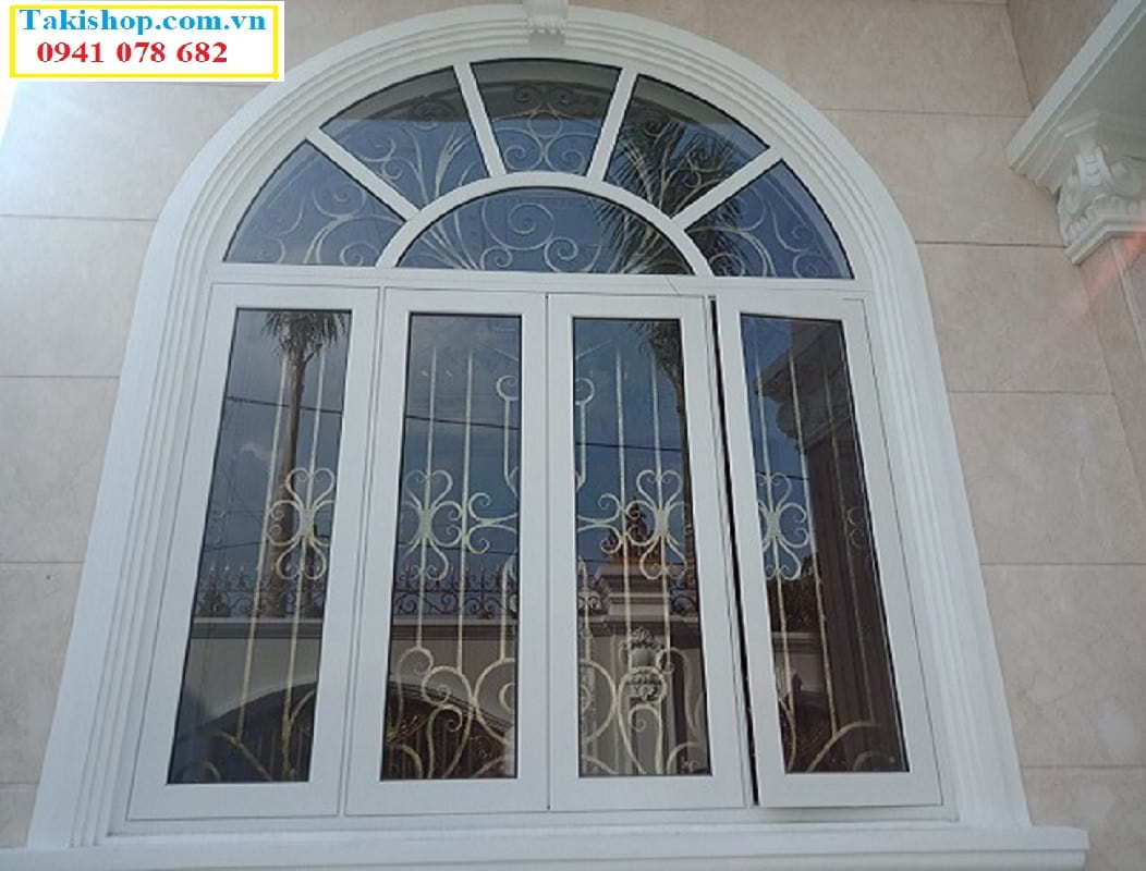Cung cấp thi công cửa nhôm xingfa uốn vòm đẹp