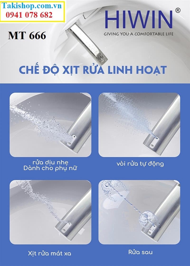 Hiwin MT 666 với các chế độ rửa