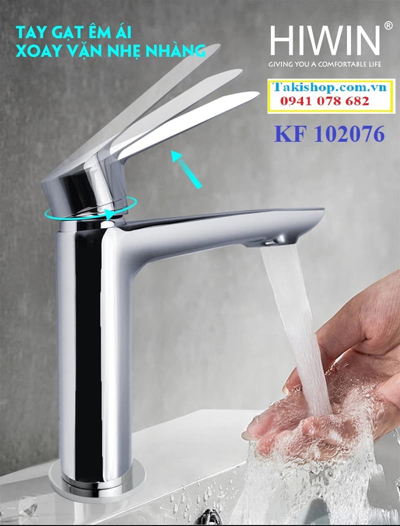 Tay gạt điều khiển mở nước rất nhẹ nhàng êm ái