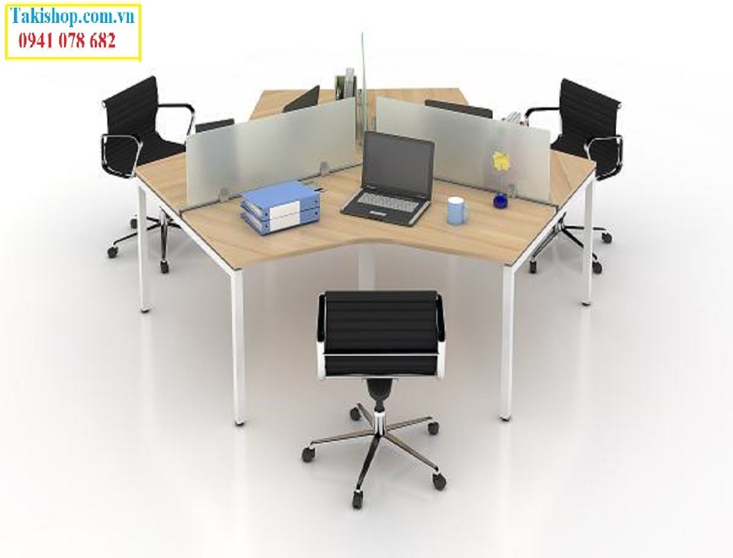 Làm vách kính ngăn bàn làm việc thông minh