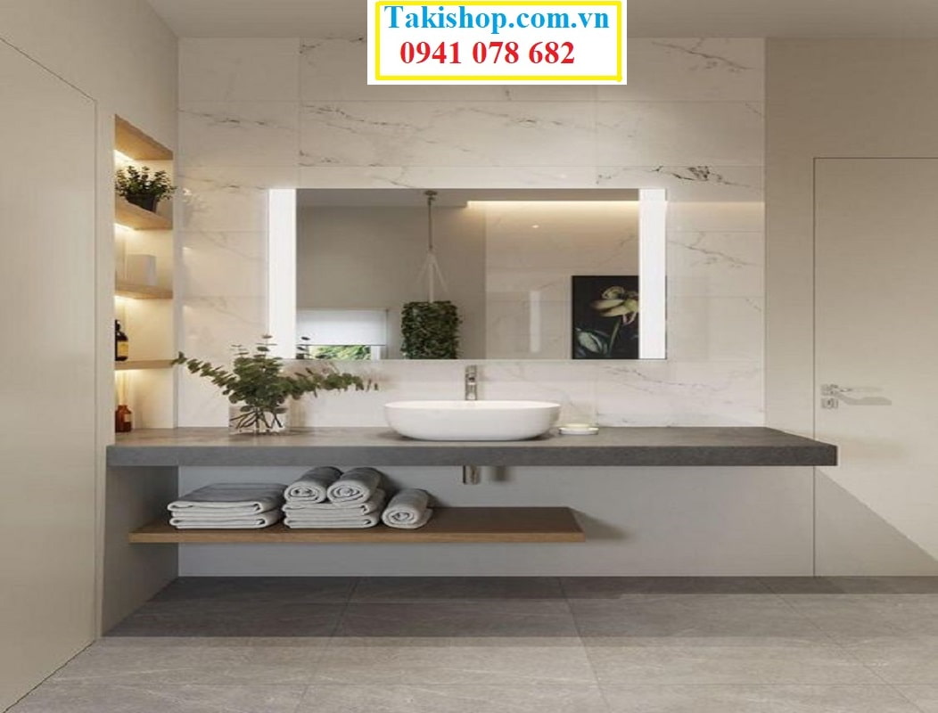 Lắp đặt gương Bỉ 5mm nhập khẩu cho phòng tắm đẹp