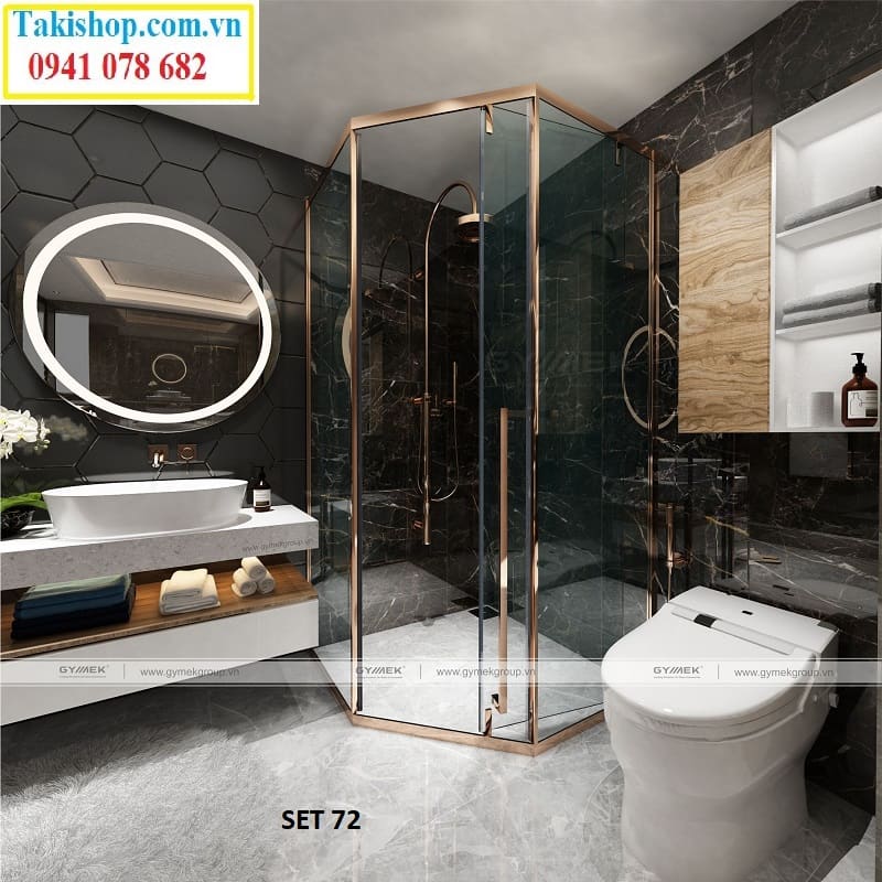 Bộ Slim màu vàng hồng 135 độ (Set 72 Gymek)