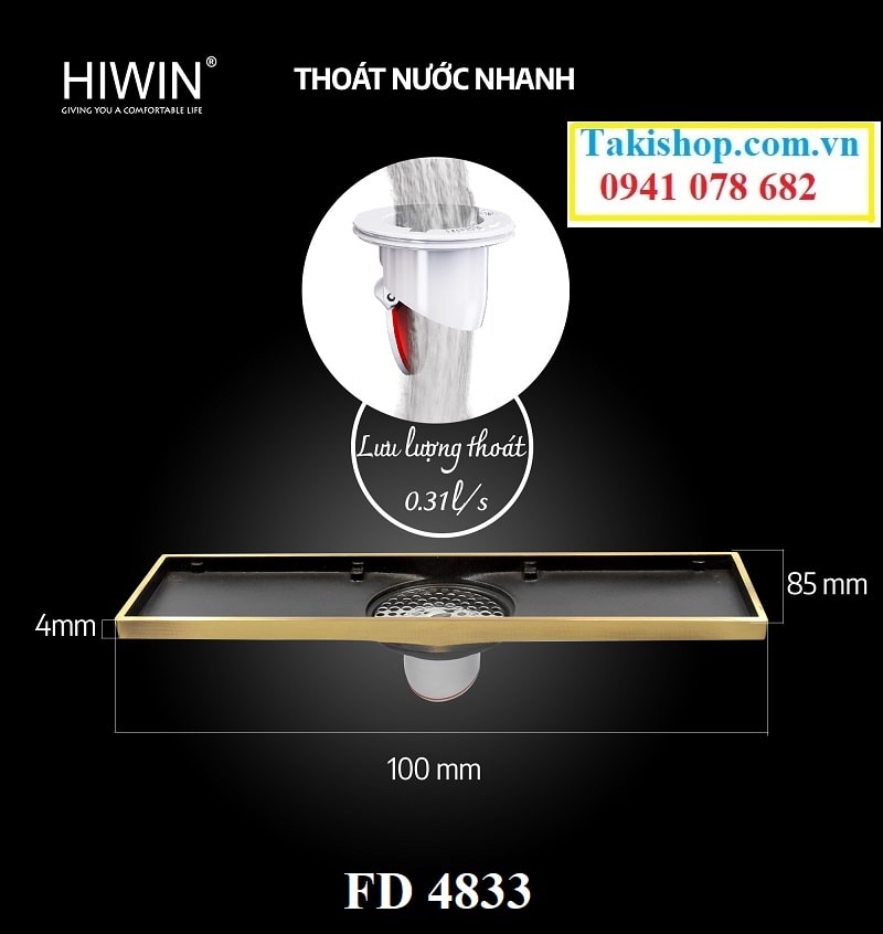 Thoát sàn ngăn mùi đồng giả cổ FD- 4833