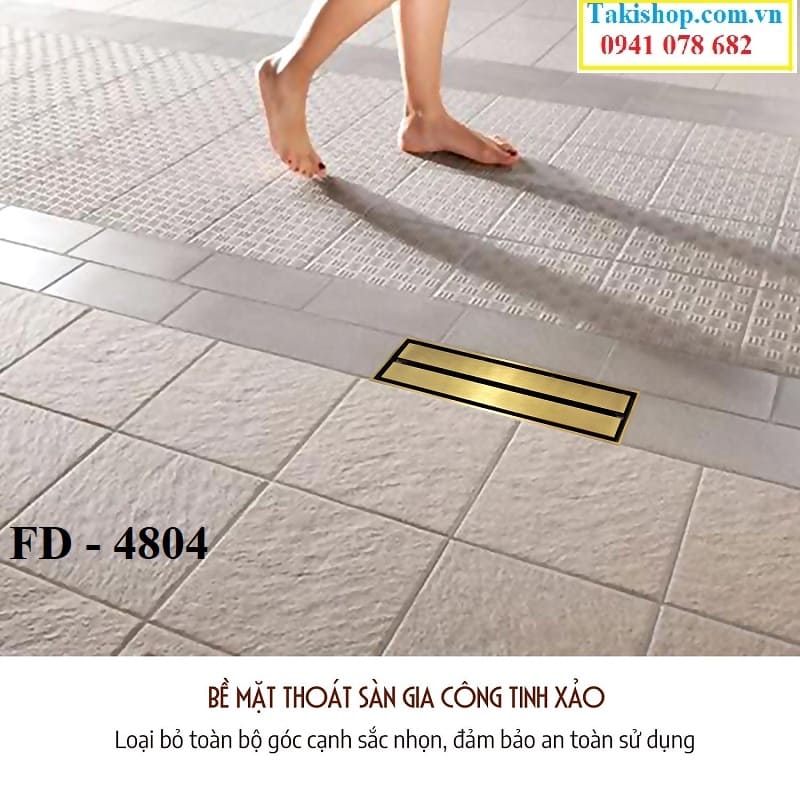 Thoát sàn dài cao cấp ngăn mùi Hiwin FD 4804