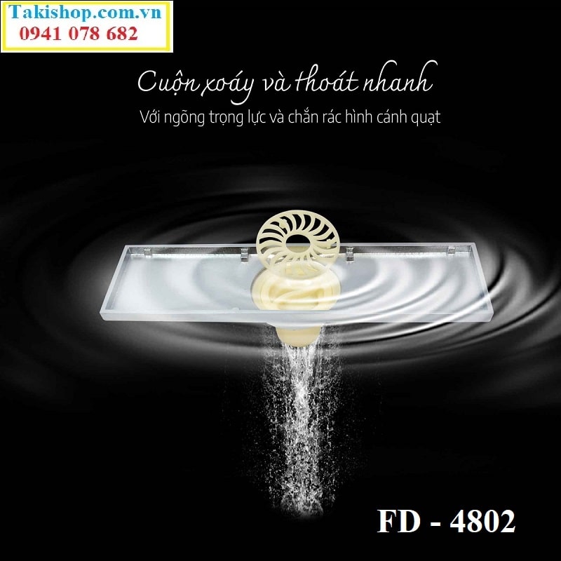 Thoát sàn dài cao cấp ngăn mùi ngăn côn trùng Hiwin FD 4802 rẻ đẹp