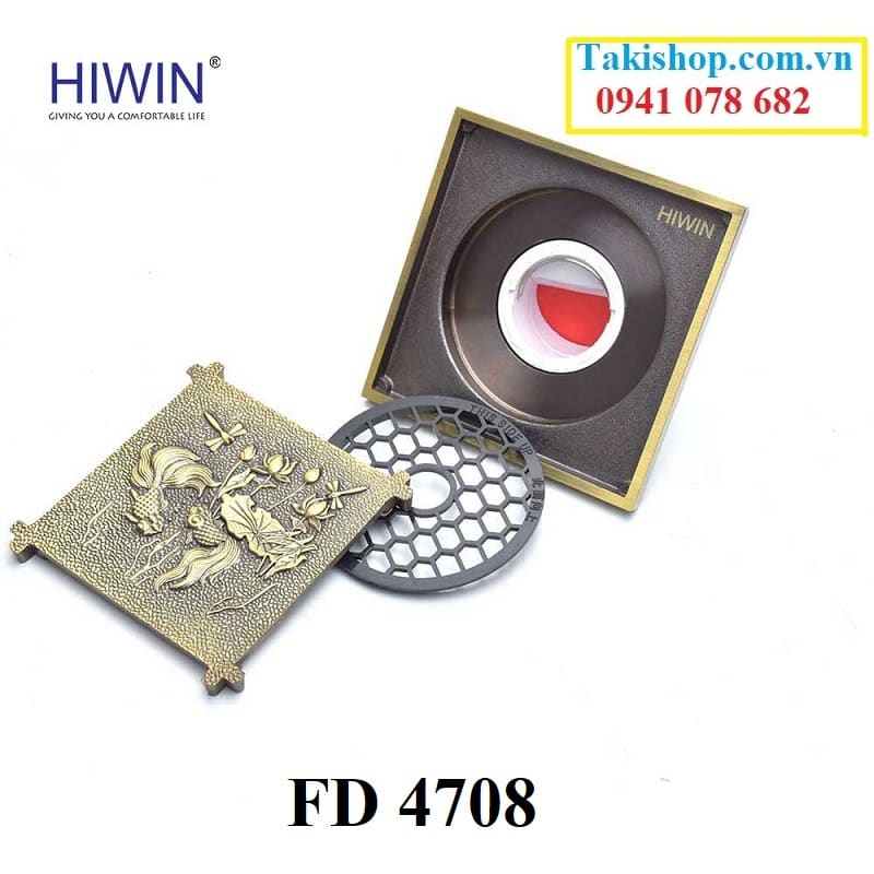 Thoát sàn ngăn mùi đồng giả cổ FD- 4708
