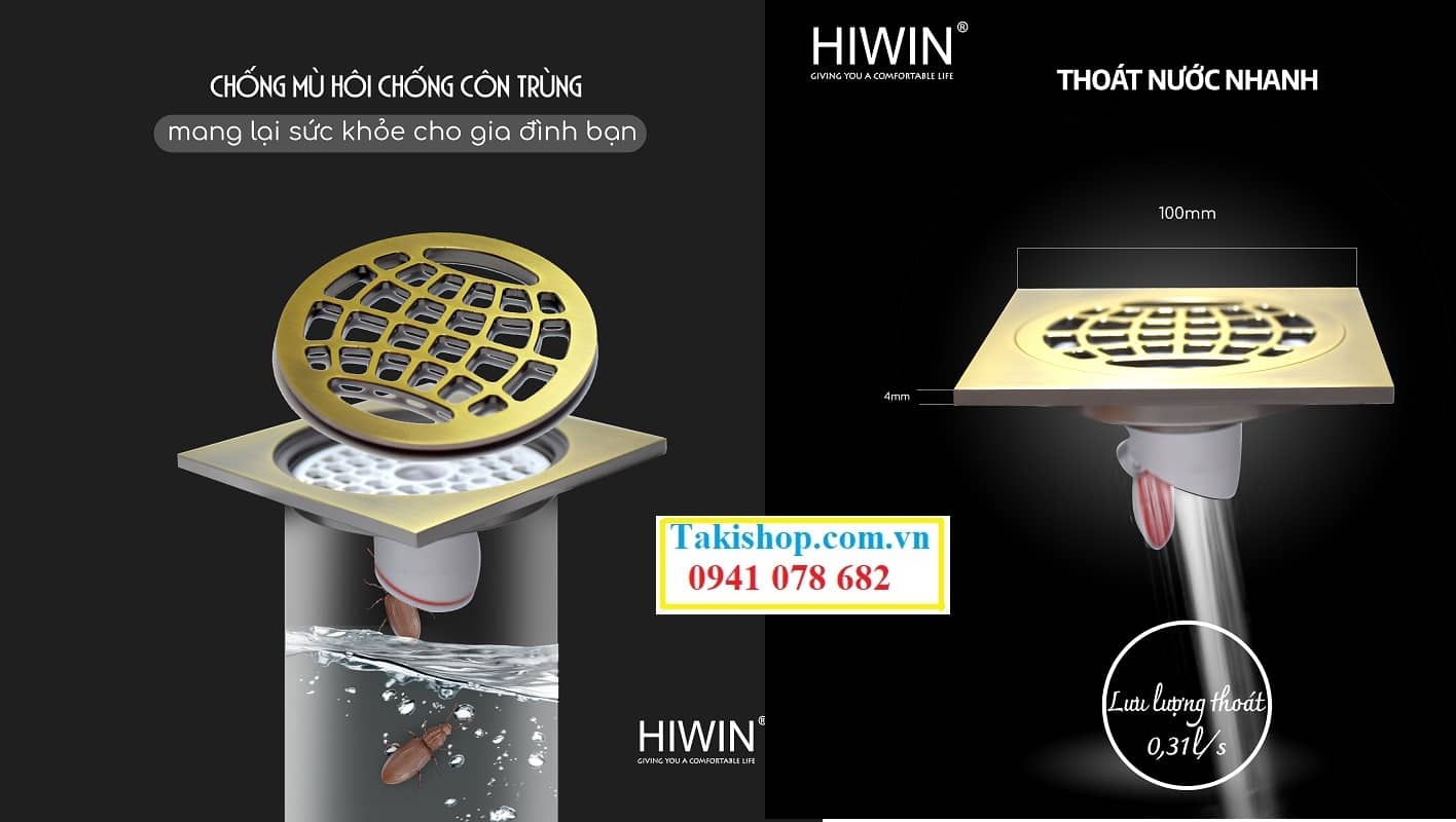 Thoát sàn Hiwin FD 1125 đẹp, tinh tế