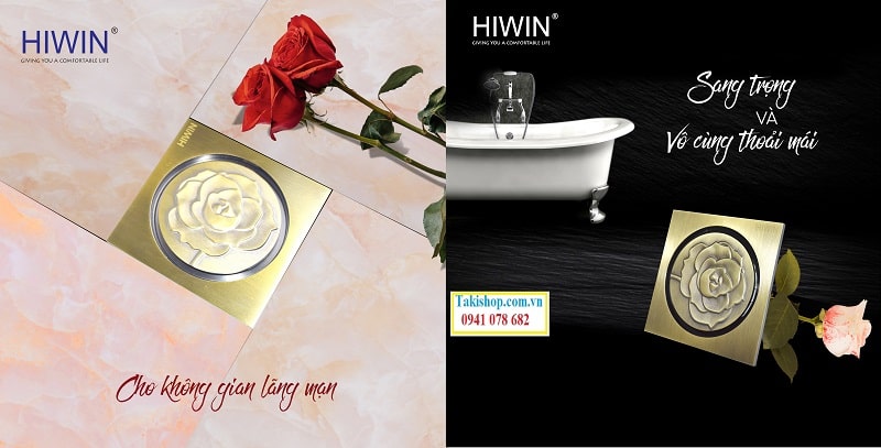 Thoát sàn Hiwin FD 1555 đẹp, mang phong cách lãng mạn