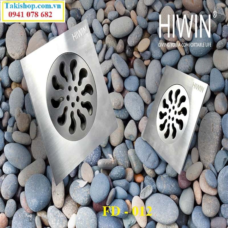 Thoát sàn inox 304 cao cấp ngăn mùi Hiwin FD 012