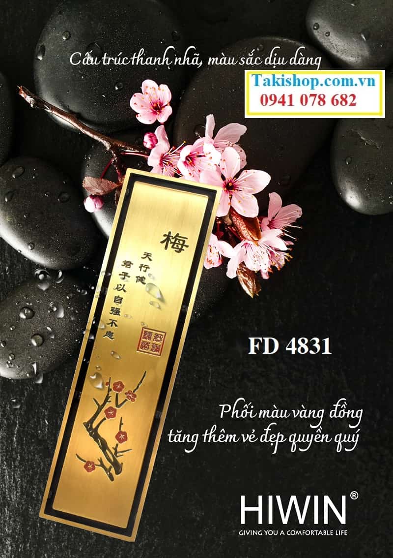 Thoát sàn Hiwin FD 4831 đẹp, tinh tế chống mùi hôi tuyệt đối