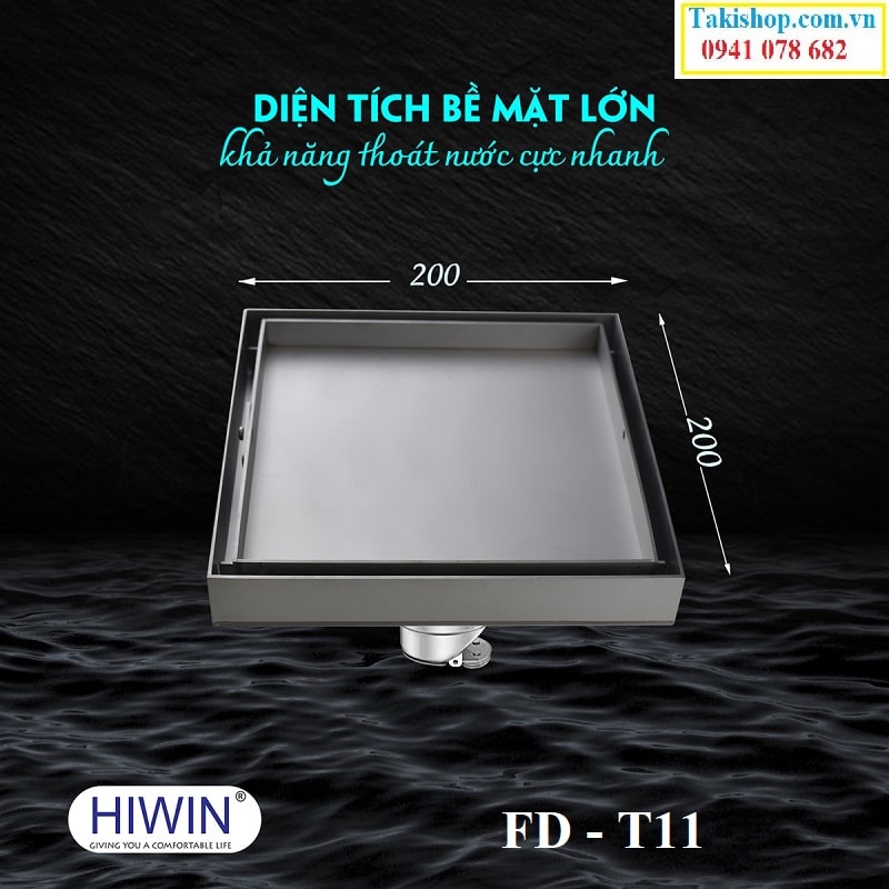 Thoát sàn ngăn mùi hôi cao cấp đẹp Hiwin FD - T11