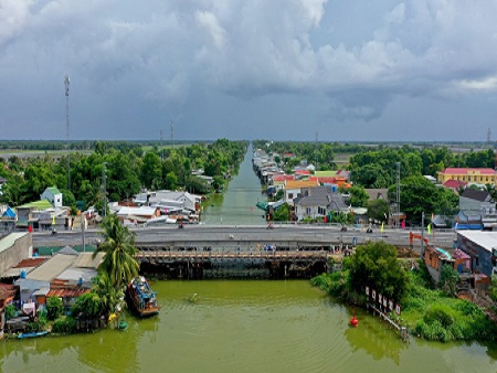 Cầu Vàm Rầy – km161+986 – QL80 – tỉnh Kiên Giang