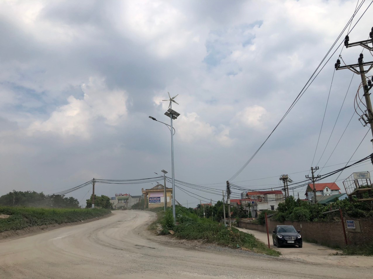We installed the Solar and Wind Street LED We installed the Solar and Wind Street LED