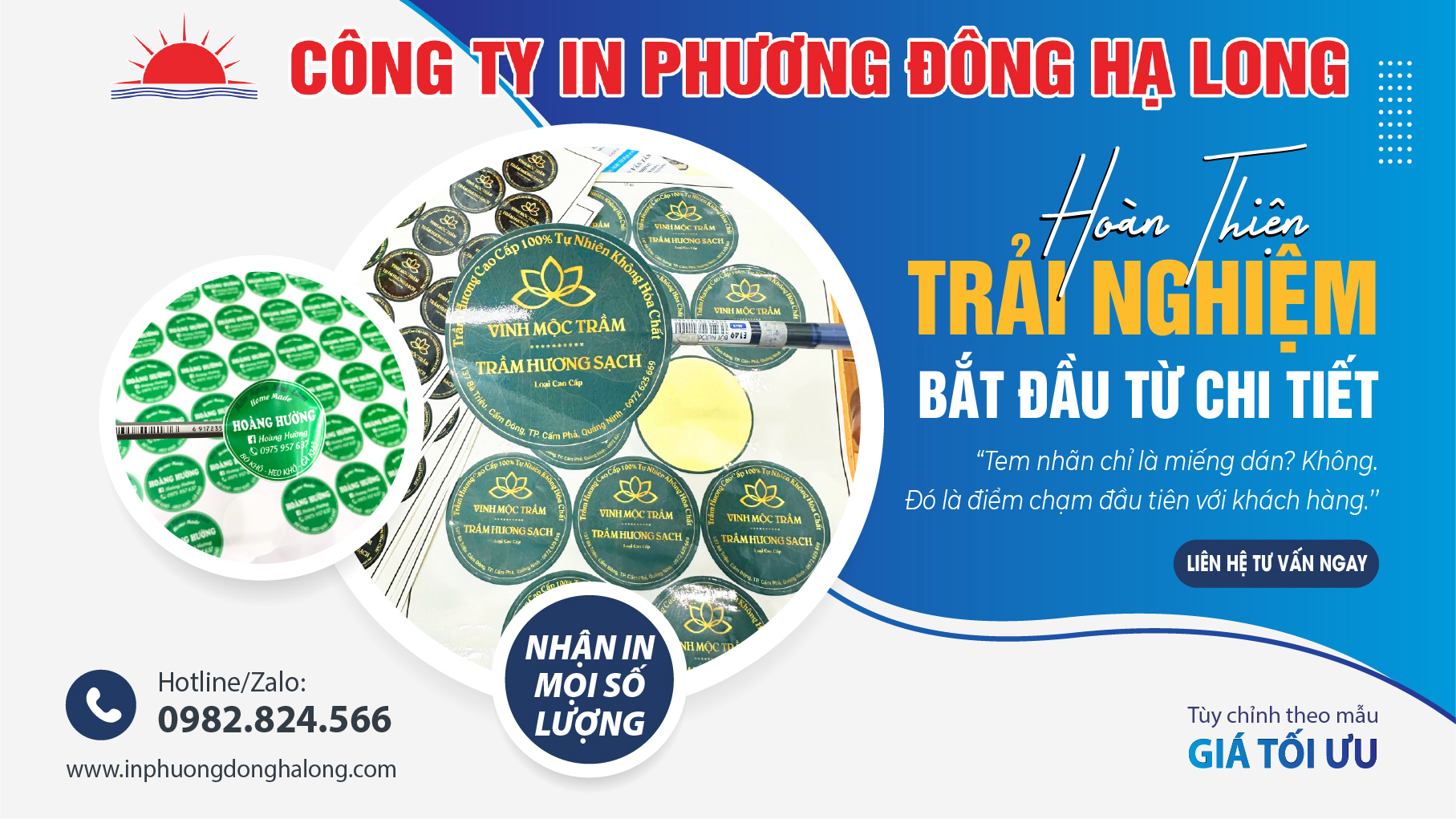 In tem nhãn doanh nghiệp tại Hạ Long, Tem nhãn chống nước bám dính cao, Thiết kế tem theo bộ nhận diện, Tem nhãn mã QR mã vạch, In tem nhãn mỹ phẩm cao cấp