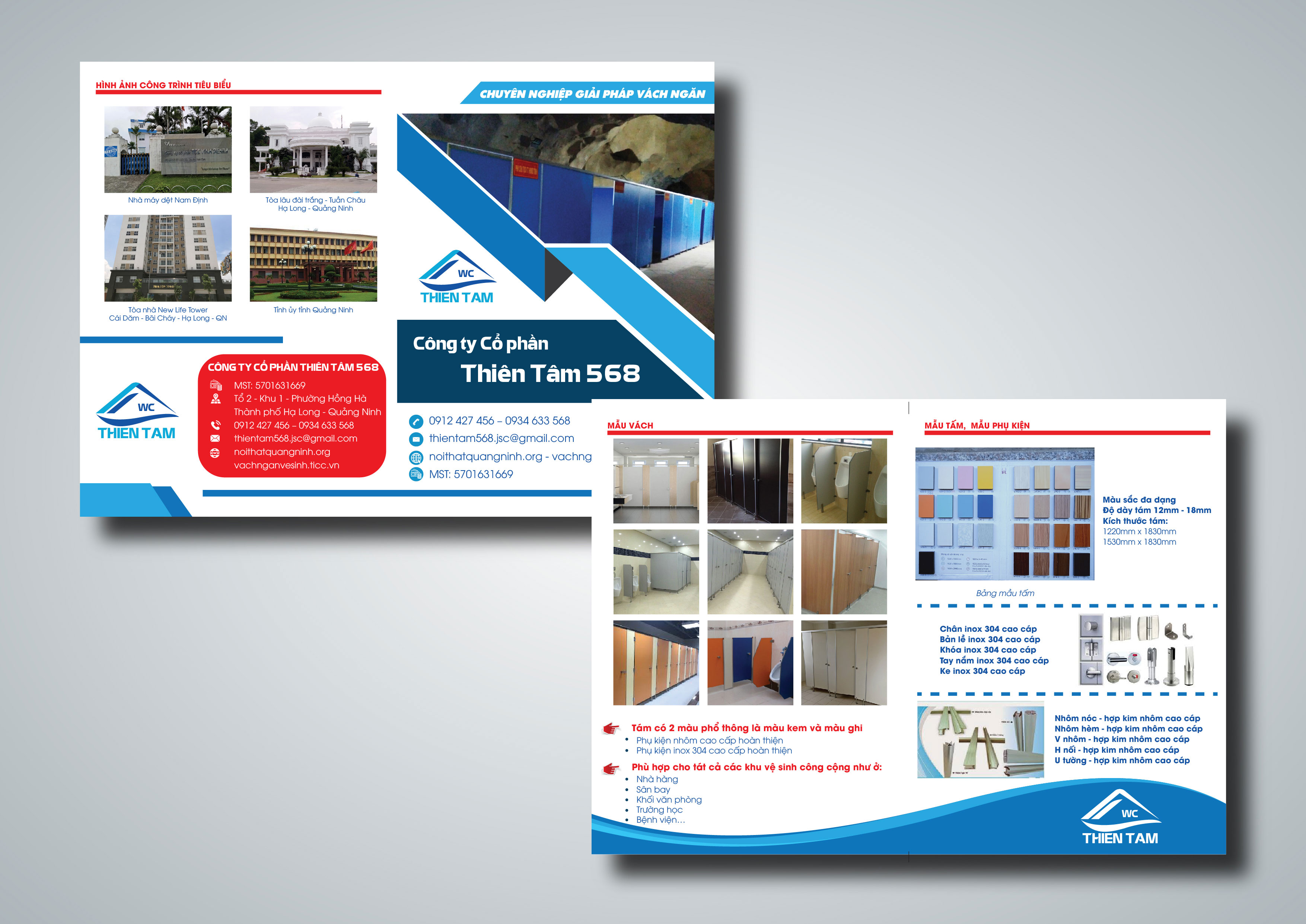 mẫu tờ rơi đẹp hạ long