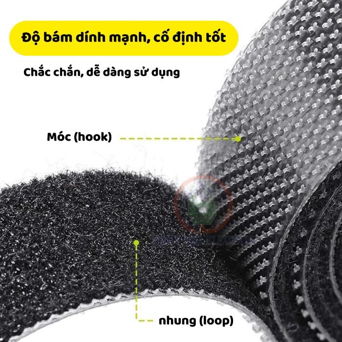 Băng dính gai là gì? Cấu tạo và ứng dụng trong quản lý dây cap