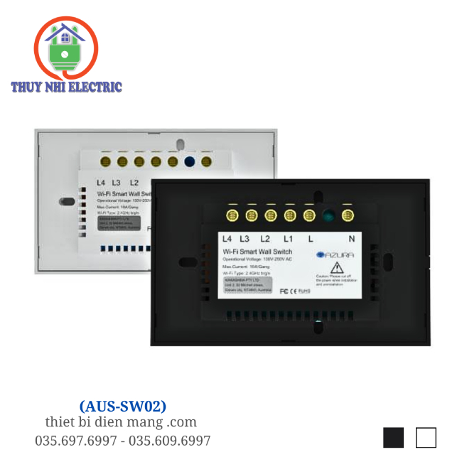 Công Tắc điện điều khiển từ xa AZURA ( 2 kênh)