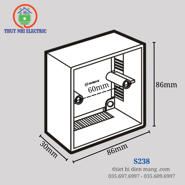 Đế Nổi Sino S238 Vuông