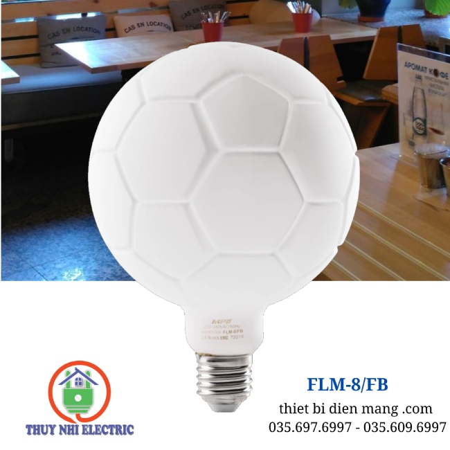 ĐÈN LED HÌNH QUẢ BÓNG ĐÁ MPE FLM-8/FB