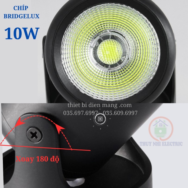 Đèn rọi ngồi 10W điều chỉnh được góc chiếu