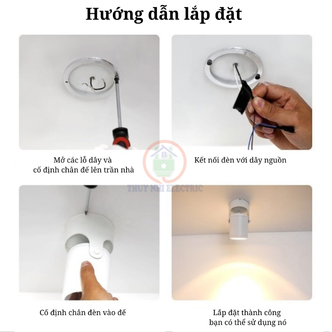 Đèn rọi ngồi 10W điều chỉnh được góc chiếu