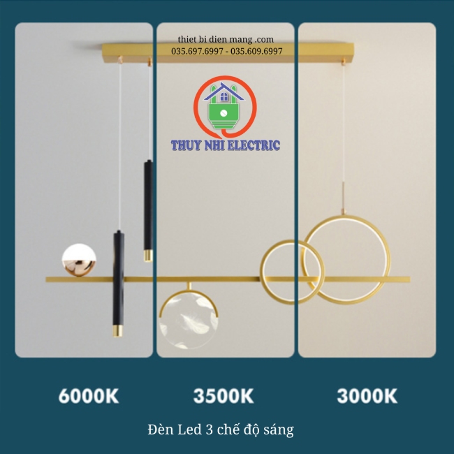 Đèn thả trần trang trí hiện đại VRG-TK9015BK