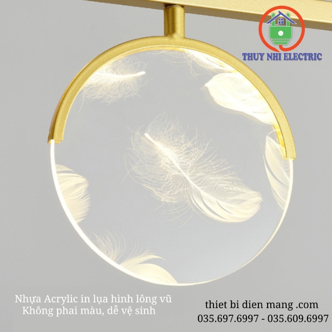 Đèn thả trần trang trí hiện đại VRG-TK9015BK