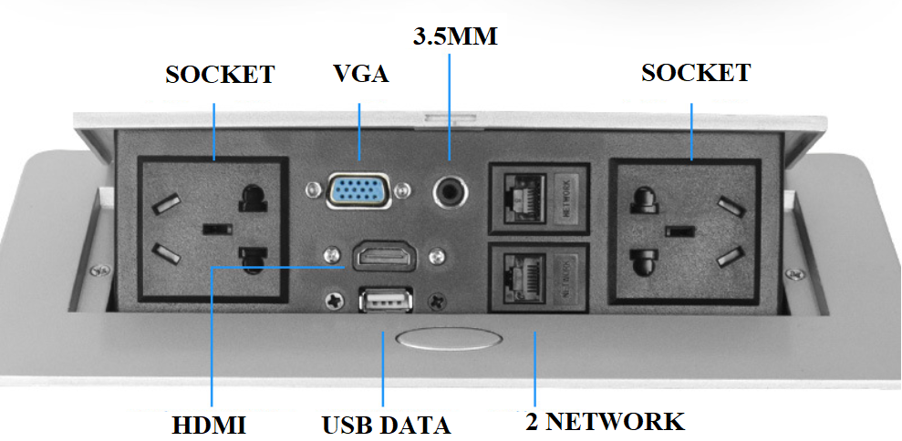 Hộp điện âm bàn đă năng