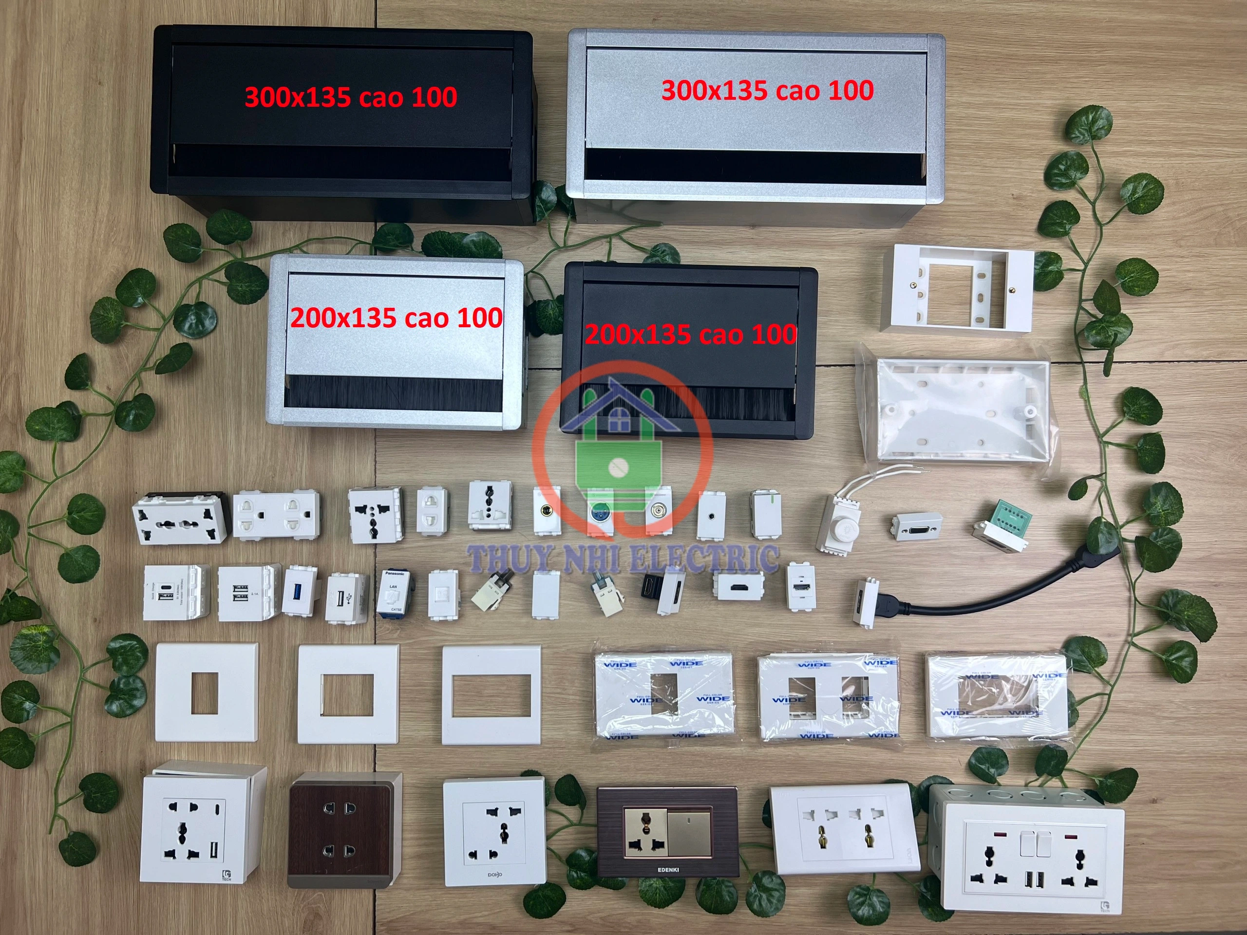 Các bước lắp đặt hộp điện âm bàn làm việc
