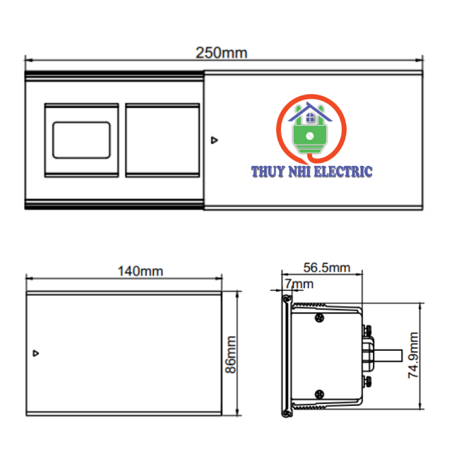 Ổ điện âm bàn nắp trượt Sinoamigo STS-SC03S/2F