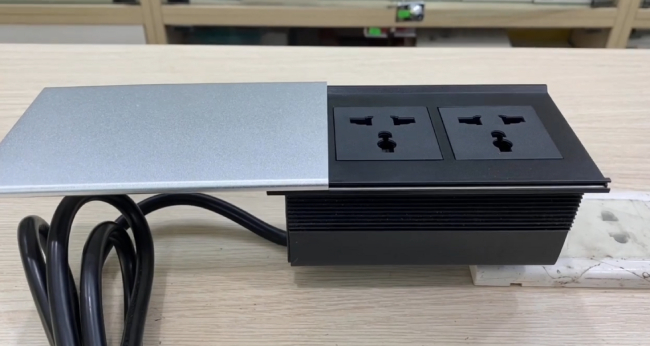 Ổ điện âm bàn nắp trượt Sinoamigo STS-SC03S/2F