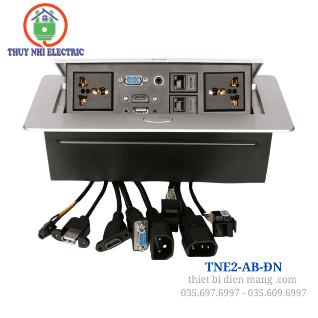 Hộp Điện Âm Bàn Cao Cấp Tích Hợp Đa Thiết Bị TNE2-AB-ĐN