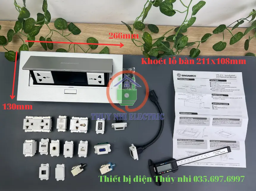 Các loại hộp điện âm bàn phổ biến hiện nay