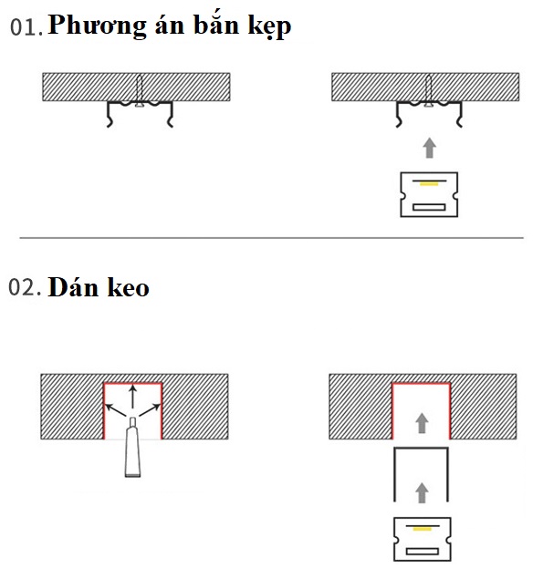 LED silicon uốn cong