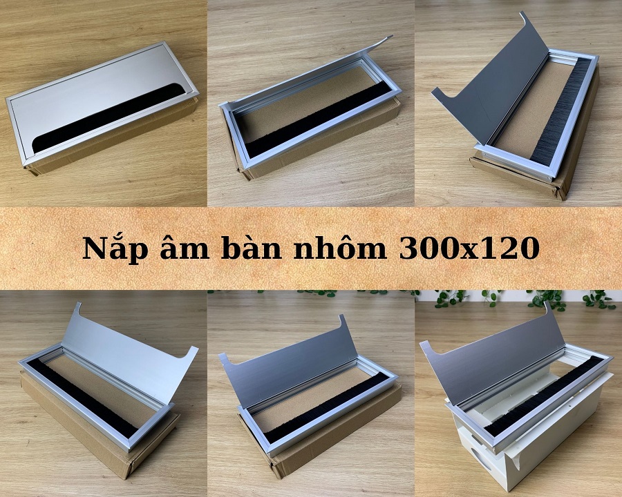 Nắp hộp điện nhôm mặt bàn 300x120