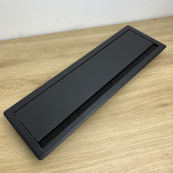 Nắp hộp điện âm bàn nhôm 400x127 màu đen (TNE04A-400X127-Đ)
