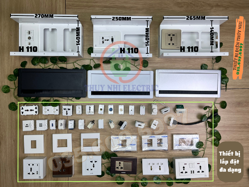 nắp hộp điện âm bàn TNE031-300x128 cùng đế sắt chứa thiết bị âm bàn