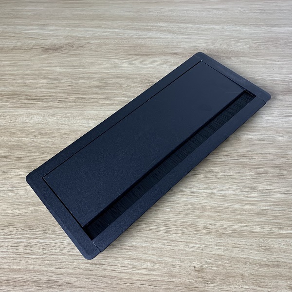 Nắp nhôm âm bàn bản lề xoay TNE01-300X128-Đ