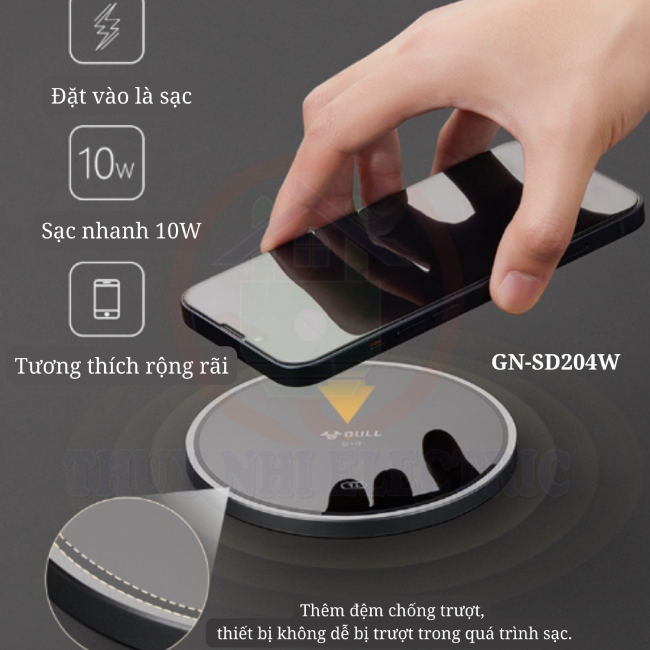 Ổ Cắm Âm Bàn trụ đứng Gongniu GN-SD204W