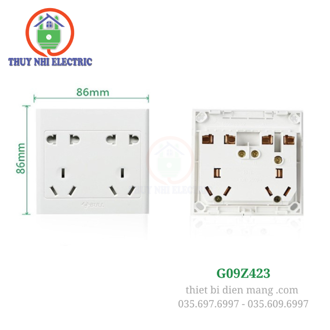 Ổ Cắm Bull 3 chân dẹt gắn nổi G09Z423