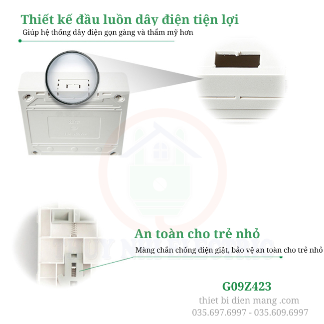 Ổ Cắm Bull 3 chân dẹt gắn nổi G09Z423