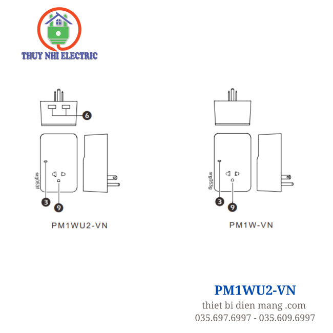 Ổ Cắm Chống Sét Schneider PM1WU2-VN