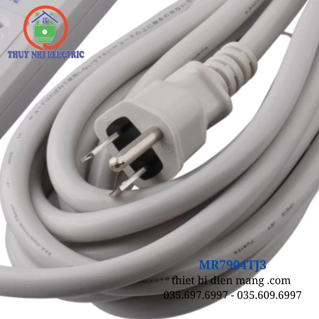 Ổ cắm dây dài 3m Meikosha MR7904TJ3 có tiếp đất