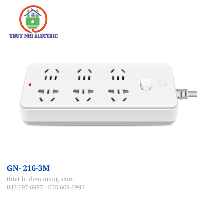 Ổ Cắm Goneo GN-216-3M – Tiện Lợi, An Toàn, Chất Lượng Cao