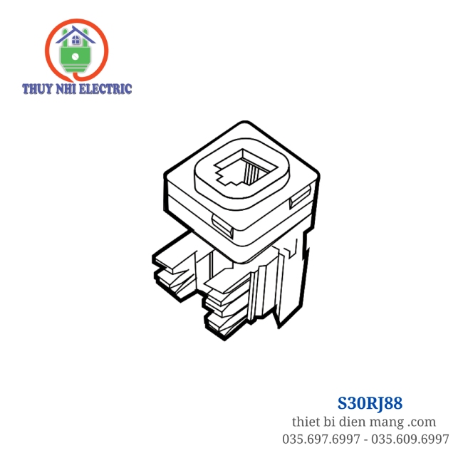 ổ cắm máy tính 8 dây S30RJ88 Sino Vanlock
